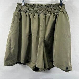 Torrid Happy Camper Dusty Olive Stretch Woven Active Shorts